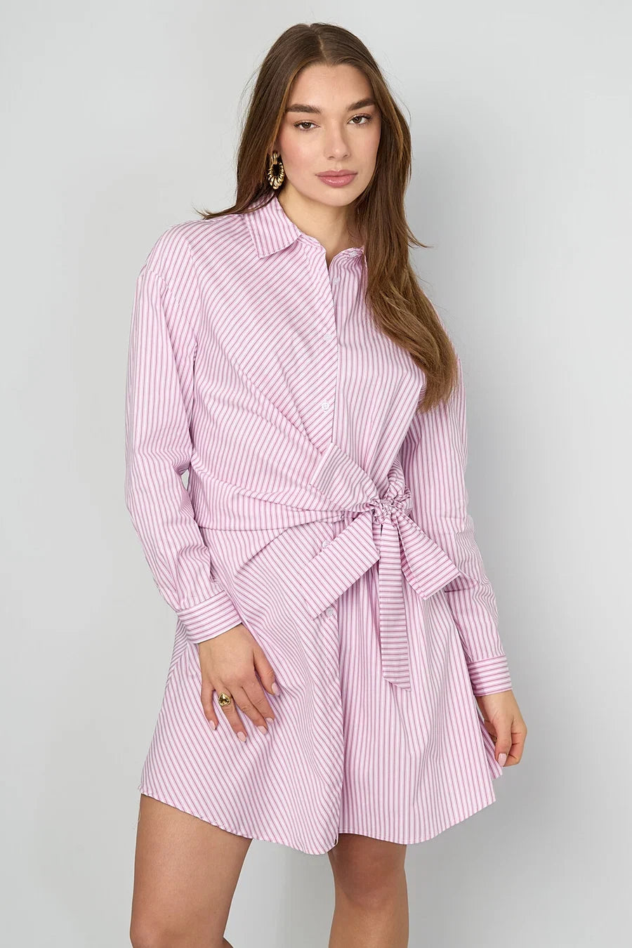 Shirt Dress met Strepen: Van Kantoor tot Citytrip