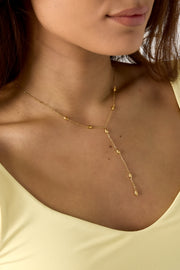 Y-lijn ketting met steentjes