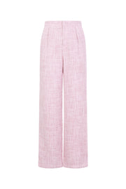 Elegant Checkered Straight Pants for Fall/Winter