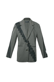 Elegant Striped Ladies' Suit Set for Fall/Winter