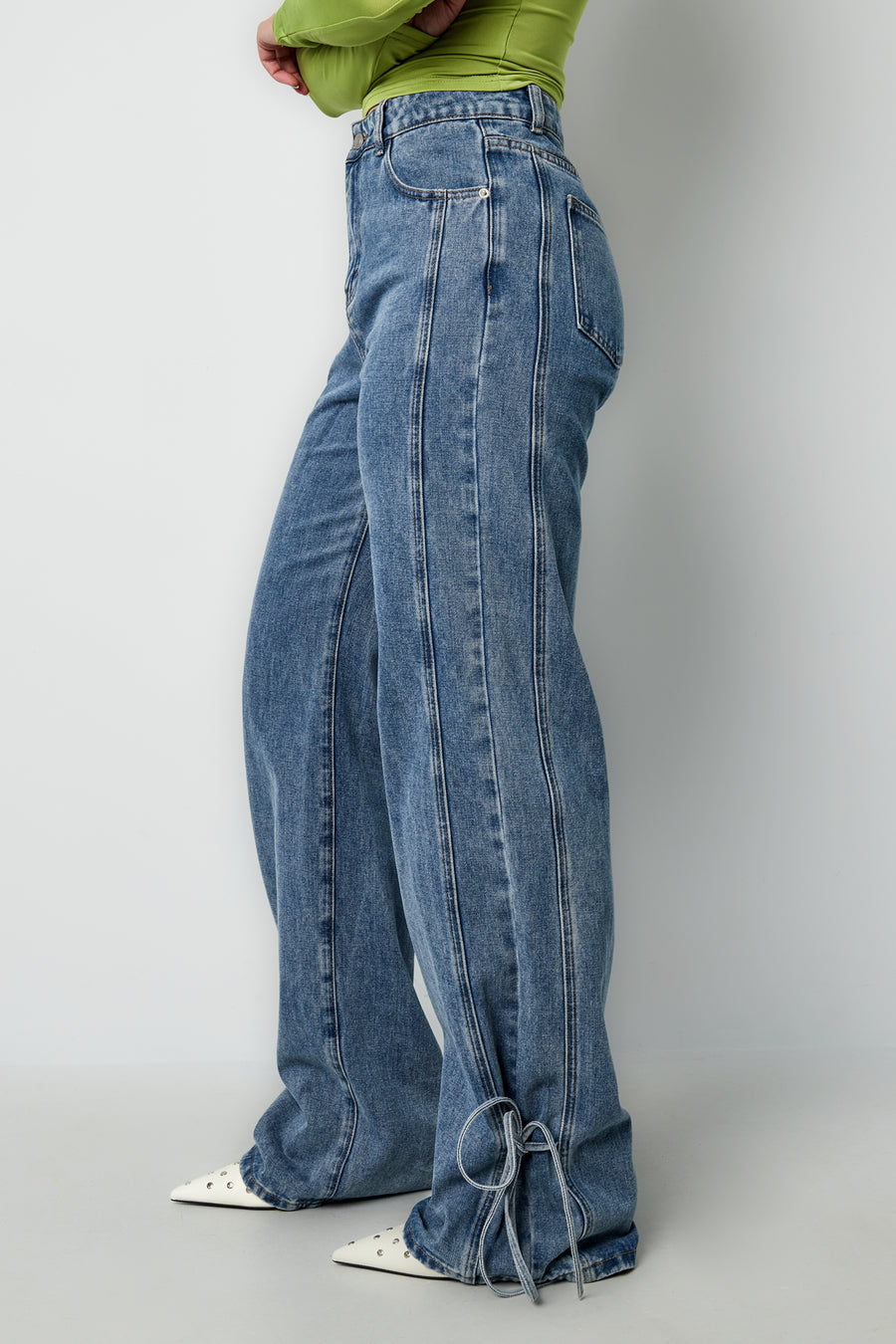 Stylish All-Fit Denim Pants in Grey & Blue