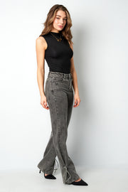 Stylish All-Fit Denim Pants in Grey & Blue