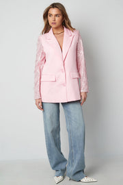 Rosé Society Lace Blazer - ByFTE