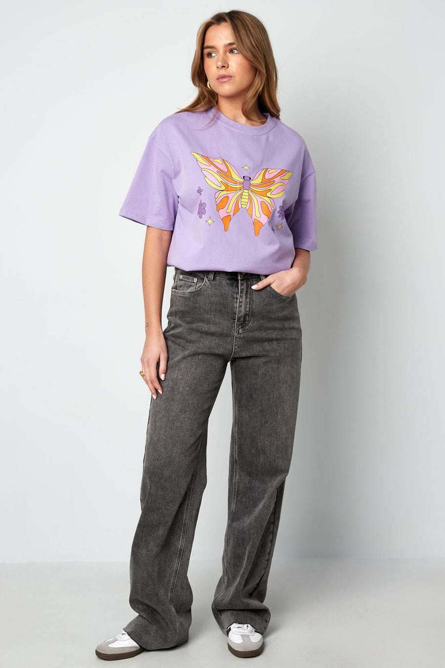 Soft Cotton Purple & Blue T-Shirts for Women