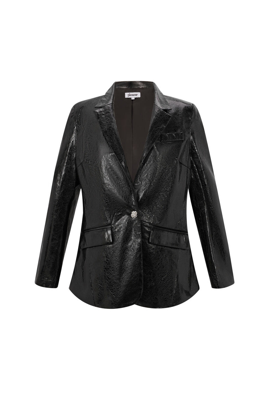 After Dark Faux Leather Blazer - ByFTE
