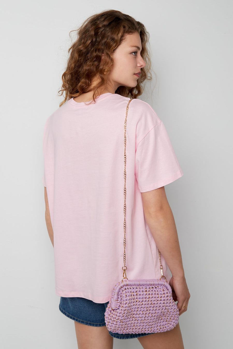 Stylish Pink Cotton T-Shirt for Spring/Summer