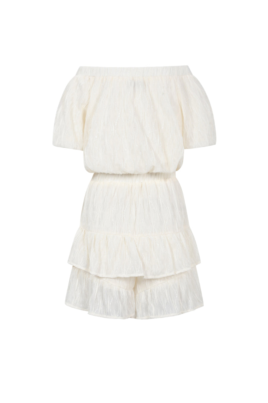 Elegant Apricot & Black Ruffle Edge Bodysuit