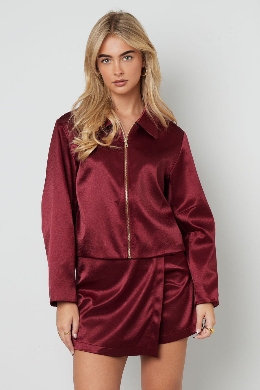 Paris After Dark Satin Bomber Jacket - ByFTE