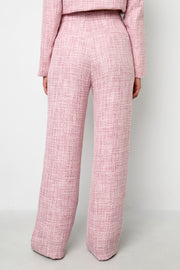 Elegant Checkered Straight Pants for Fall/Winter