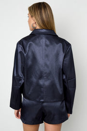 Paris After Dark Satin Bomber Jacket - ByFTE