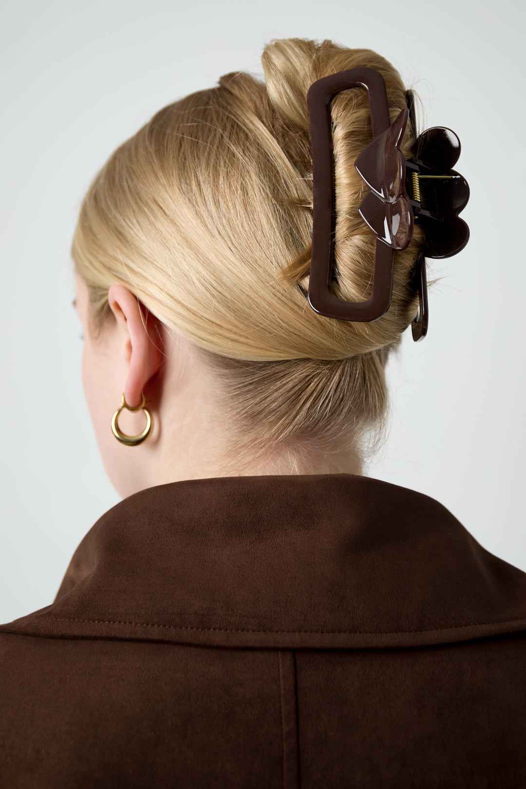 Effen Haarclip rood