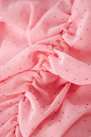 Elegant Sheer Pink Sleeveless Top for Spring/Summer