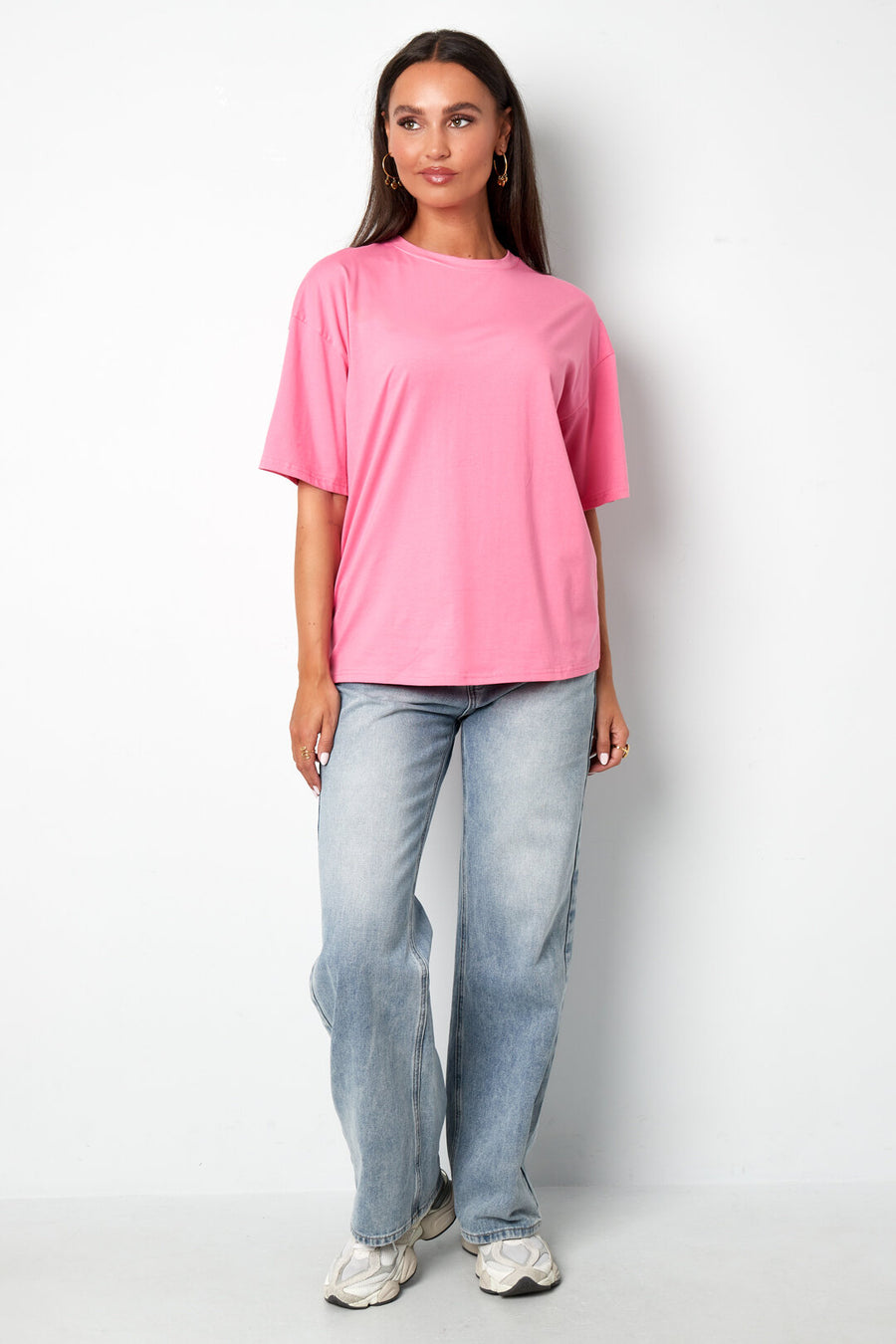 All-Fit Knitted Cotton T-Shirt in Vibrant Colors