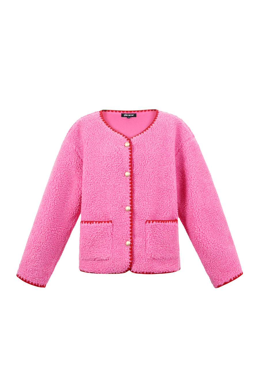 Stylish Color Clash Woven Jacket for Fall/Winter