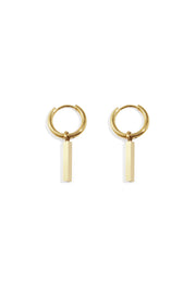 Elegant Stainless Steel Rectangle Drop Earrings for Women