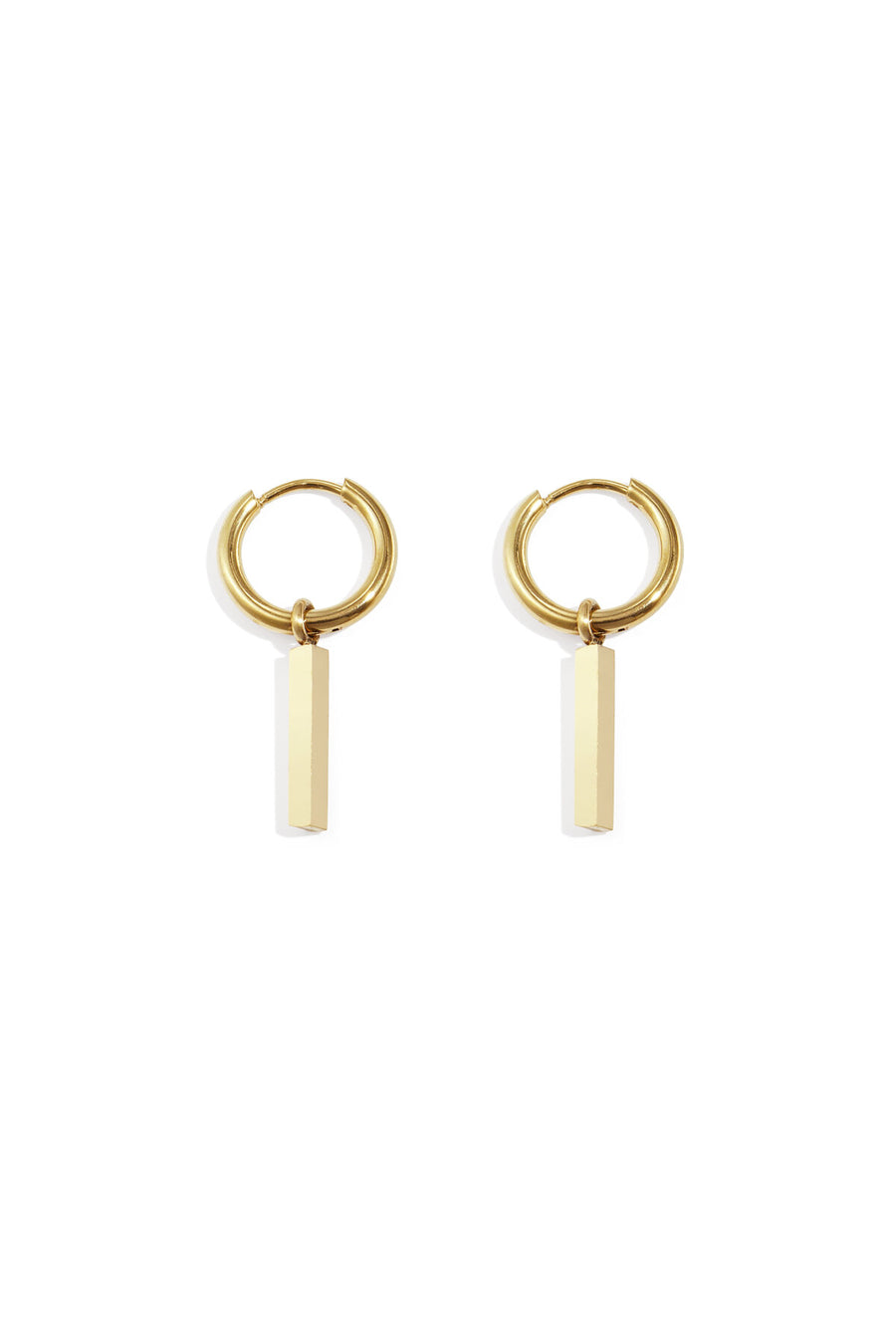 Elegant Stainless Steel Rectangle Drop Earrings for Women