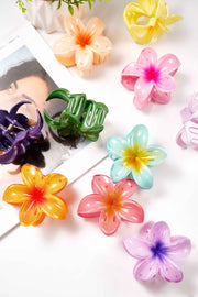 Haarclip met gradiëntbloem Hawaii love