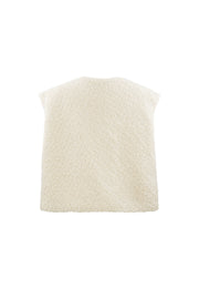 Woven Polyester Fiber Vrouwen Vest Casual Solid Color Fall/Winter