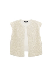 Woven Polyester Fiber Vrouwen Vest Casual Solid Color Fall/Winter