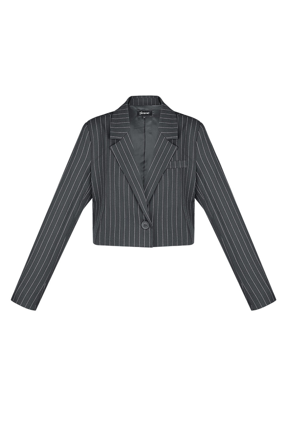 Pinstripe Affair Cropped Blazer - ByFTE