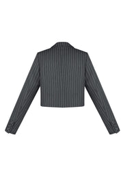 Elegant Ladies' Suit Set for Fall/Winter in Grey and Burgundy
