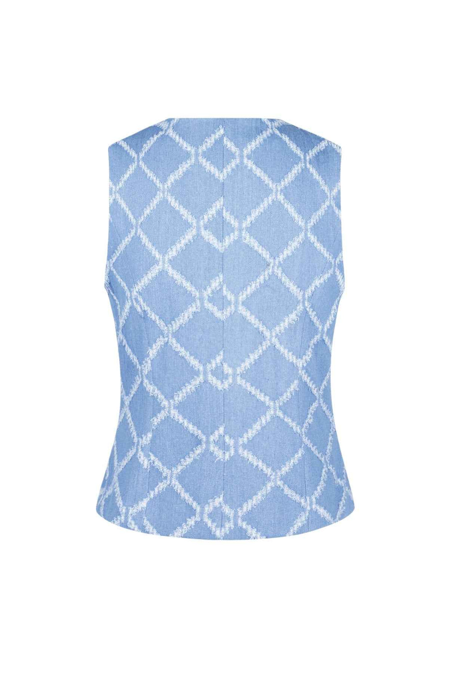 Plaid Top – Indigo