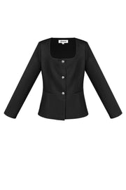 Elegant Ladies' Suit Set in Green, Black & Lilac