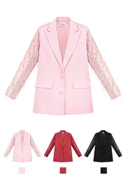 Stylish Pink, Red, Black Ladies' Suit Set