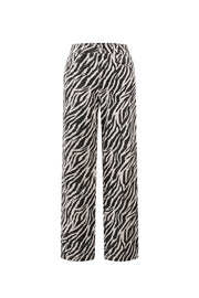 Stylish Black Zebra Stripe Denim Pants for Casual Wear