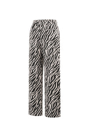 Stylish Black Zebra Stripe Denim Pants for Casual Wear