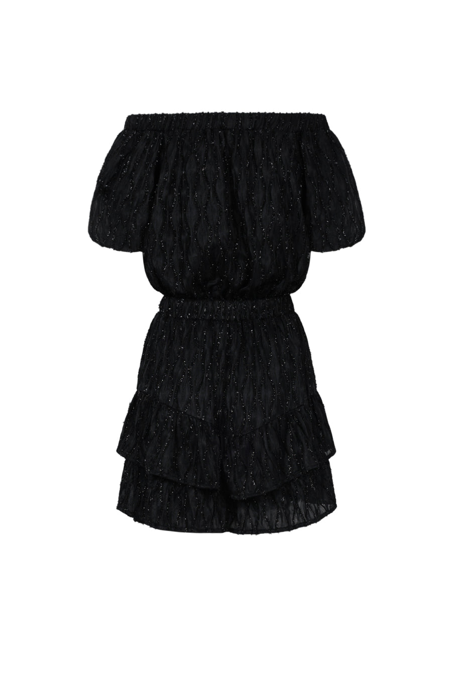 Elegant Apricot & Black Ruffle Edge Bodysuit