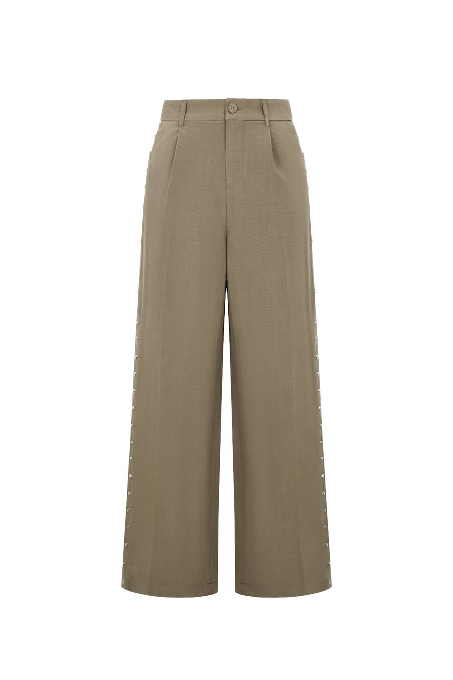 Elegant Wide Leg Pants for Women - All Fit, Mid Waist