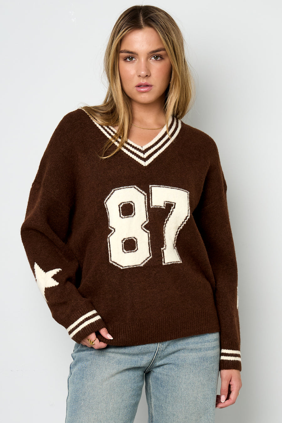 Gimme Cozy Color Clash Knit Sweaters for Fall/Winter