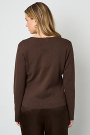 Elegant Viscose Knit Cardigan for Fall/Winter