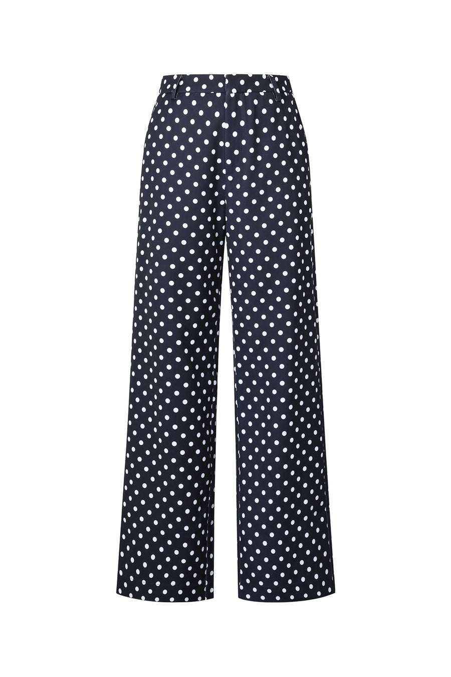 Elegant Polka Dot Straight Pants for All Seasons