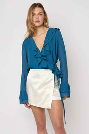 Longsleeve met ruches