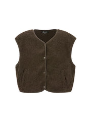 Gimme Women's Woven Casual Vest for Fall/Winter