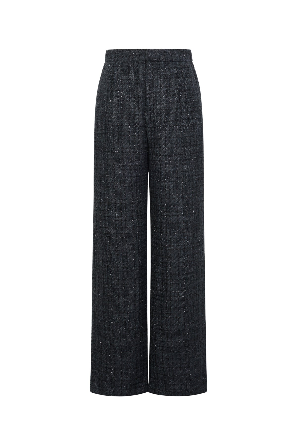 Elegant Checkered Straight Pants for Fall/Winter