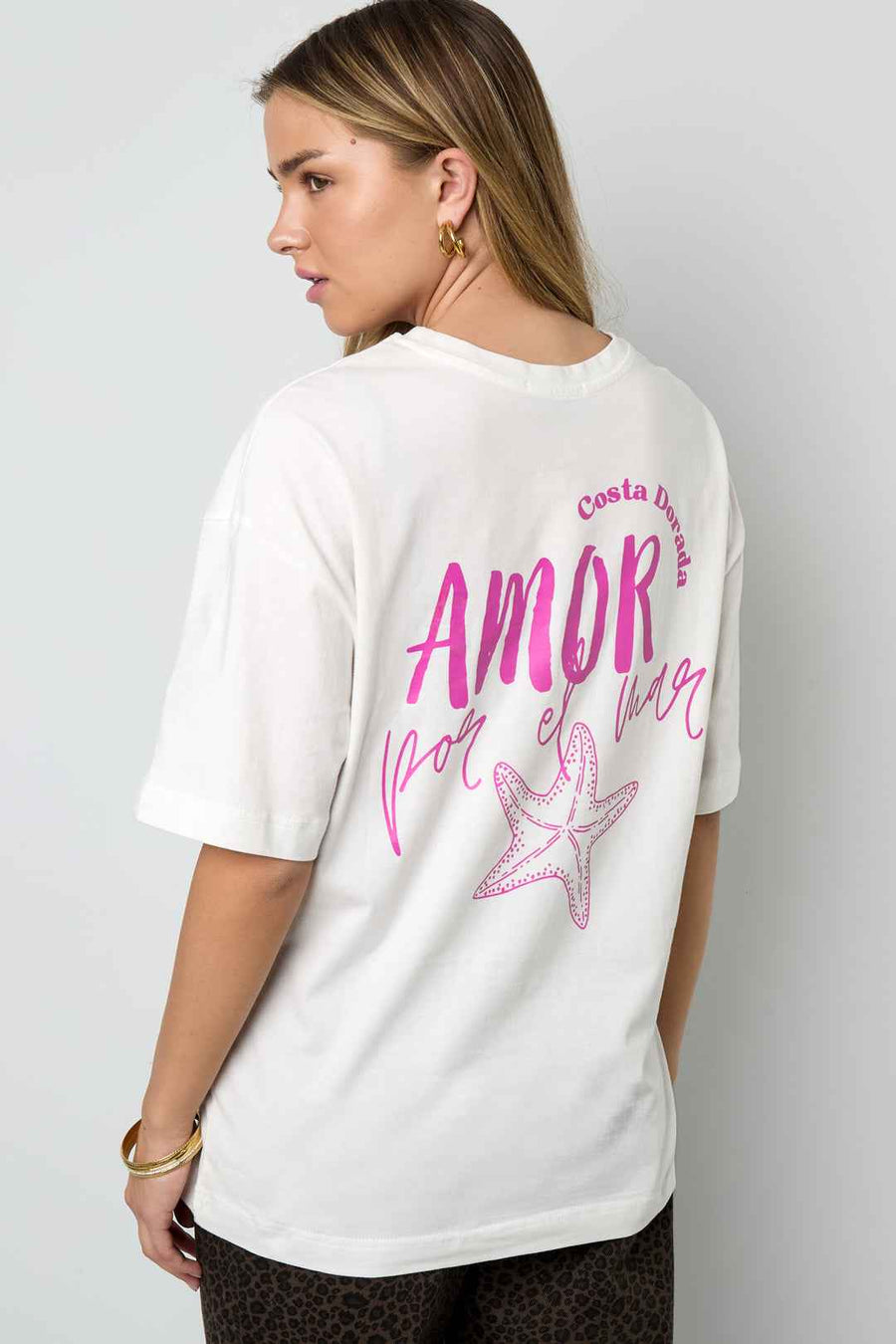 Gebreide T-shirt Oversized