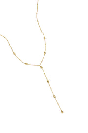Y-lijn ketting met steentjes