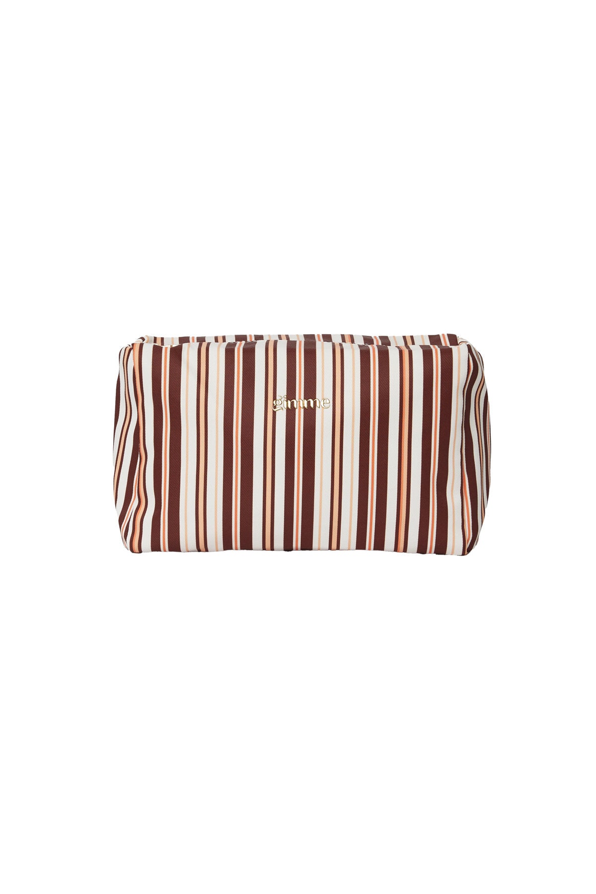 Khaki Stripe Make-up Tasje - ByFTE