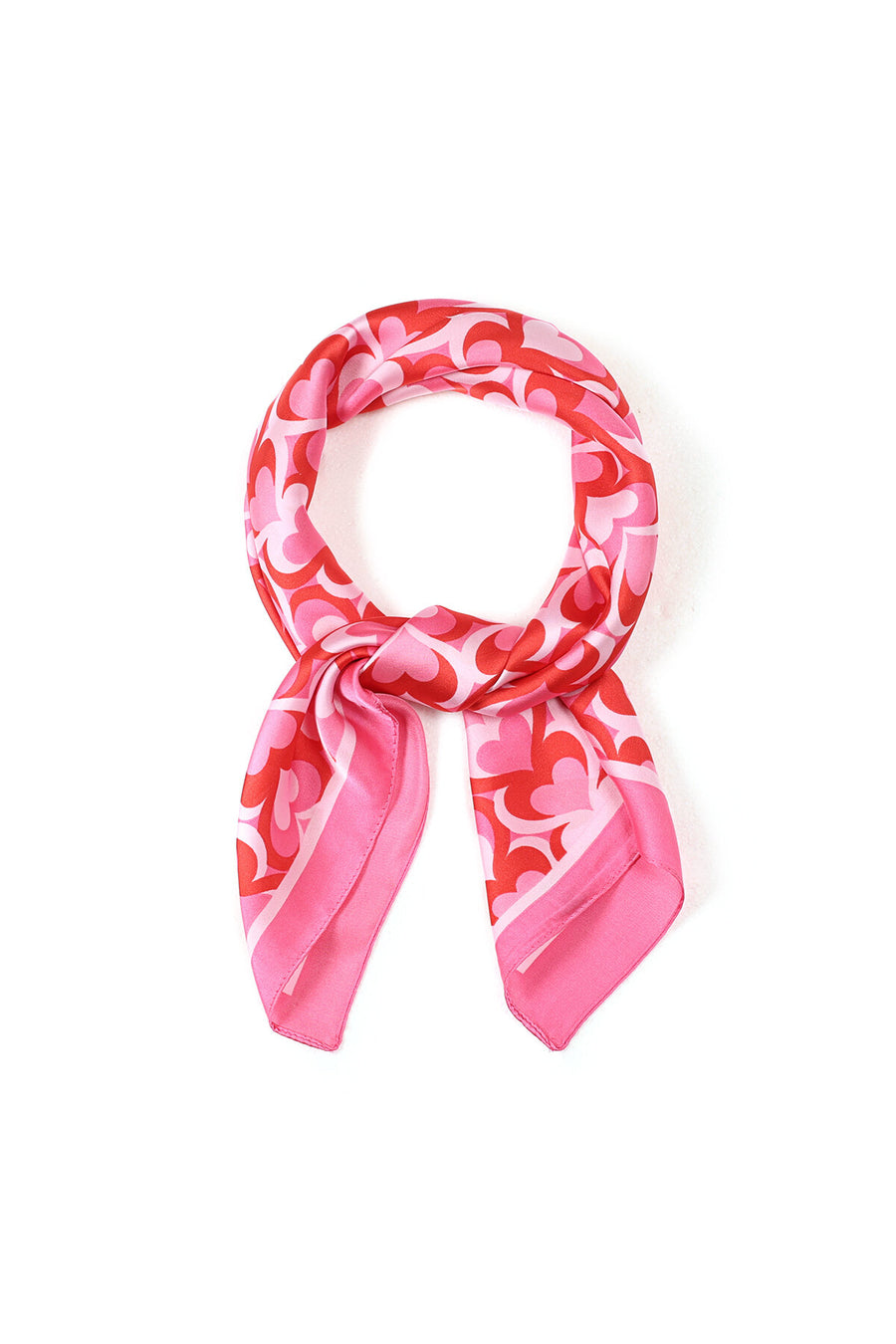 Zomersjaals met hartjesmotief, casual, polyester, dagelijkse accessoires