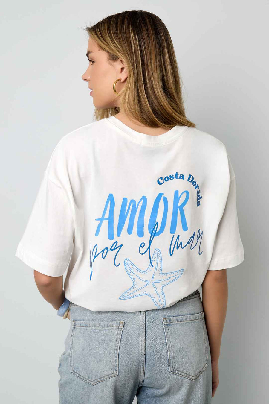 Gebreide T-shirt Oversized