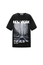 Midnight Skyline Oversized T-Shirt - ByFTE