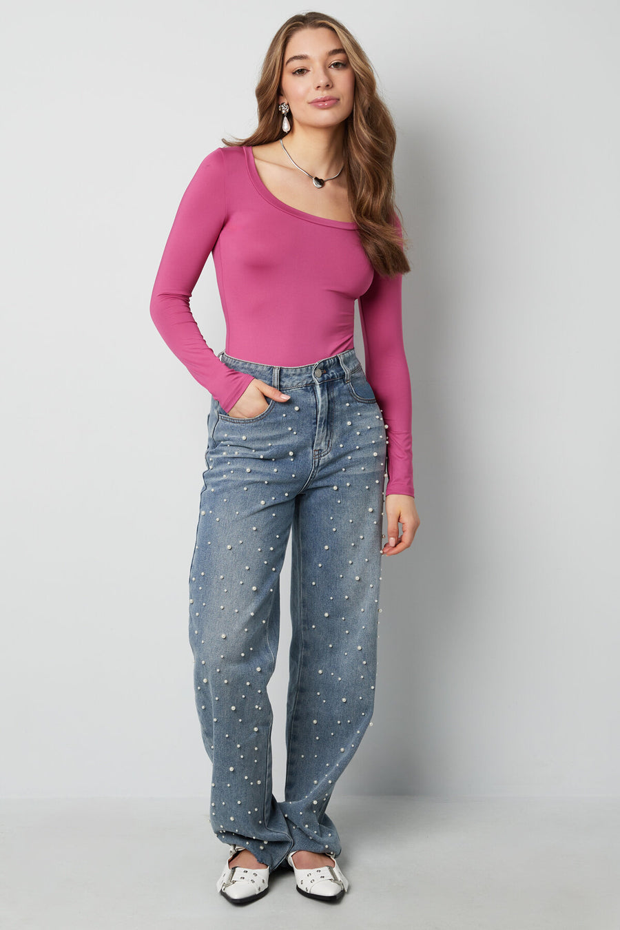 Stylish Polyester Denim Jumpsuit in Vibrant Colors
