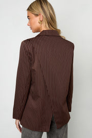 Elegant Striped Ladies' Suit Set for Fall/Winter