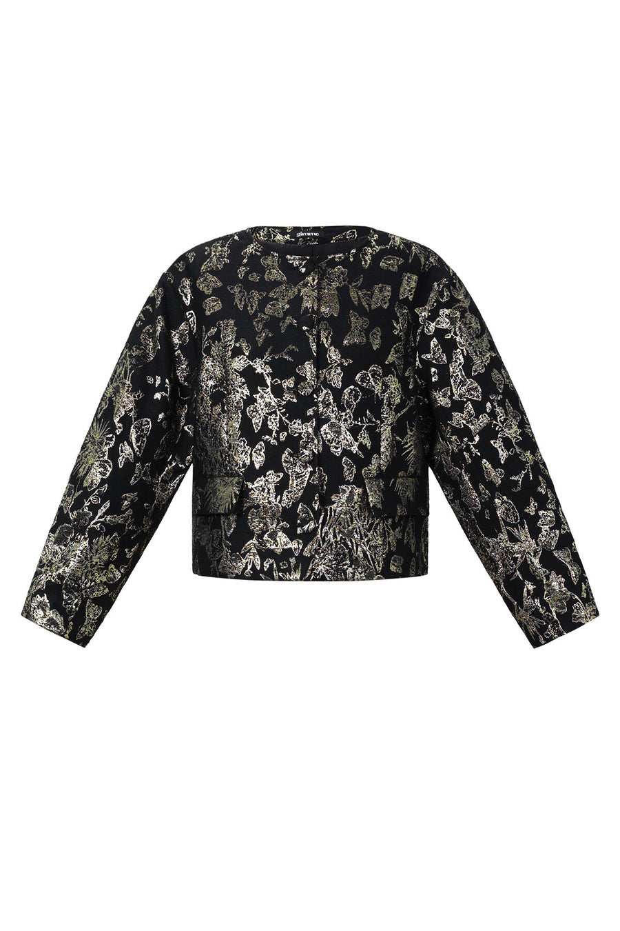 Elegant Floral Woven Jacket for Fall/Winter