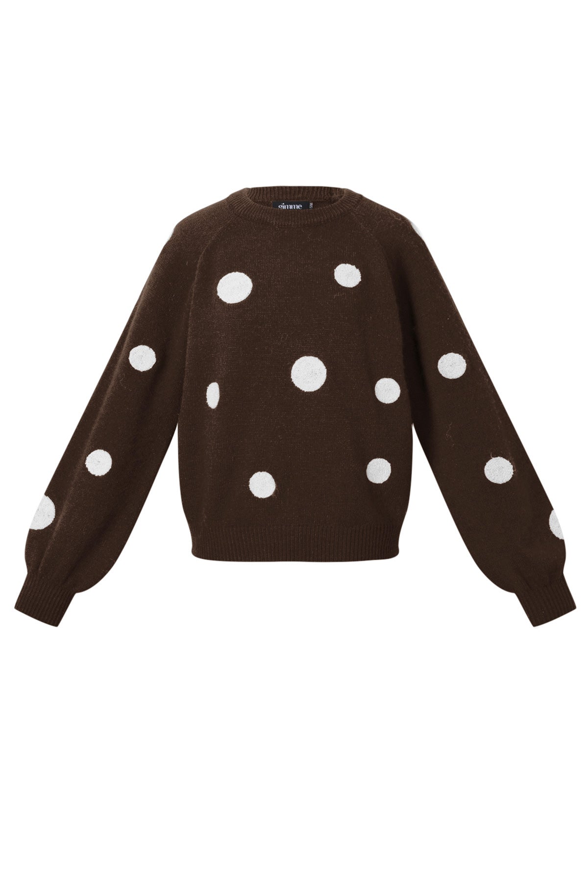 Cozy Knitted Sweater for Fall/Winter - Polka Dots
