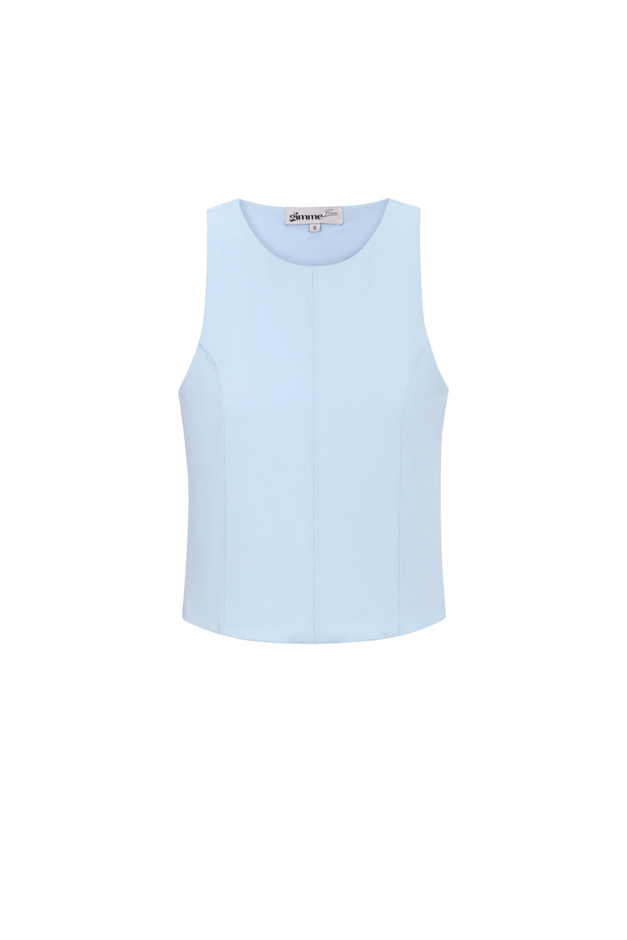 Chic Spring/Summer Sleeveless Knit Top in Baby Blue, Dark Khaki & Light Purple