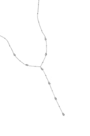 Y-lijn ketting met steentjes